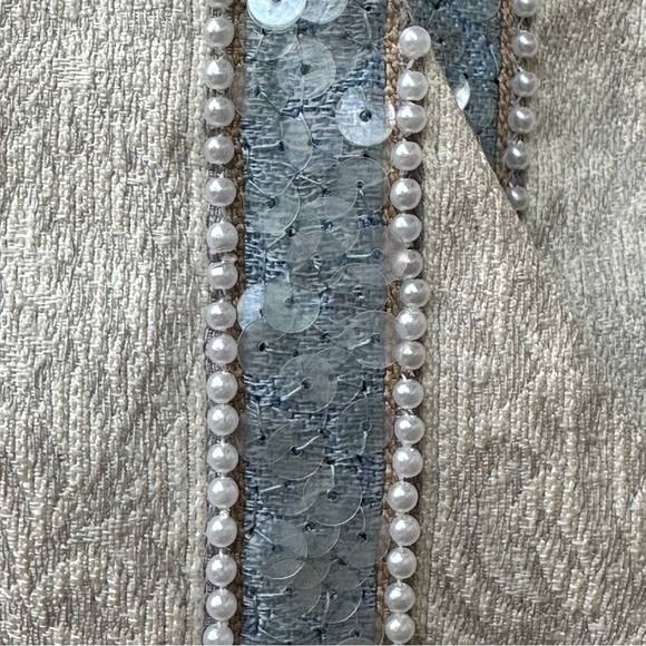 Vintage Salvatore Ferragamo Women’s Pearls and Sequins Blazer Jacket Size Small - Picture 5 of 13